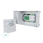 BAILLINDUSTRIE - Kit de régulation à 2 zones thermostats Blancs comprenant : 1 coffret de régulat