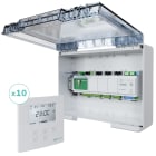 BAILLINDUSTRIE - Kit de régulation à 10 zones thermostats Blancs comprenant : 1 coffret de régula
