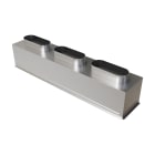 BAILLINDUSTRIE - Plénum acier isolé de 1000 x 200 mm avec 3 piquages arrières de diamètre 200 mm