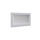 BAILLINDUSTRIE - Grille de soufflage double déflexion aluminium blanc mate 300 x 150 mm