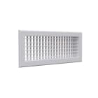BAILLINDUSTRIE - Grille de soufflage double déflexion aluminium blanc mate 400 x 150 mm