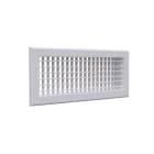 BAILLINDUSTRIE - Grille de soufflage double déflexion en aluminium blanc mat de 400 x 150 mm