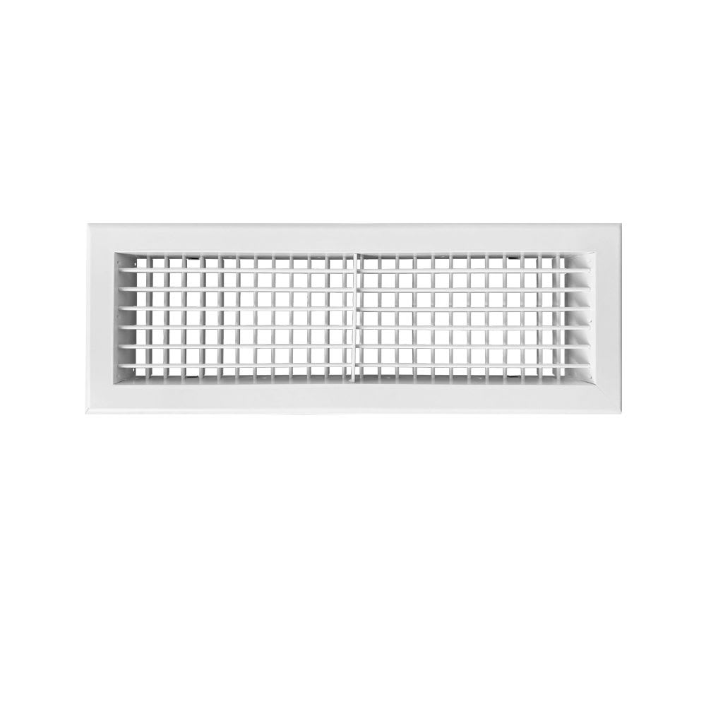 BAILLINDUSTRIE - Grille de soufflage double déflexion en aluminium blanc mat de 500 x 150 mm