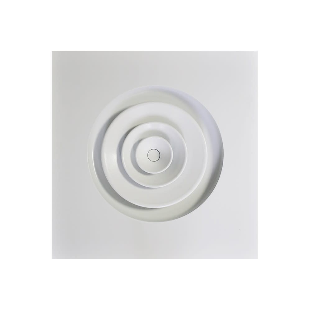 BAILLINDUSTRIE - Diffuseur circulaire blanc mat Ø 200 pour dalle de faux-plafond de 600x600 mm