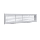 BAILLINDUSTRIE - Grille de soufflage linéaire de 800x150 mm en aluminium blanc mat