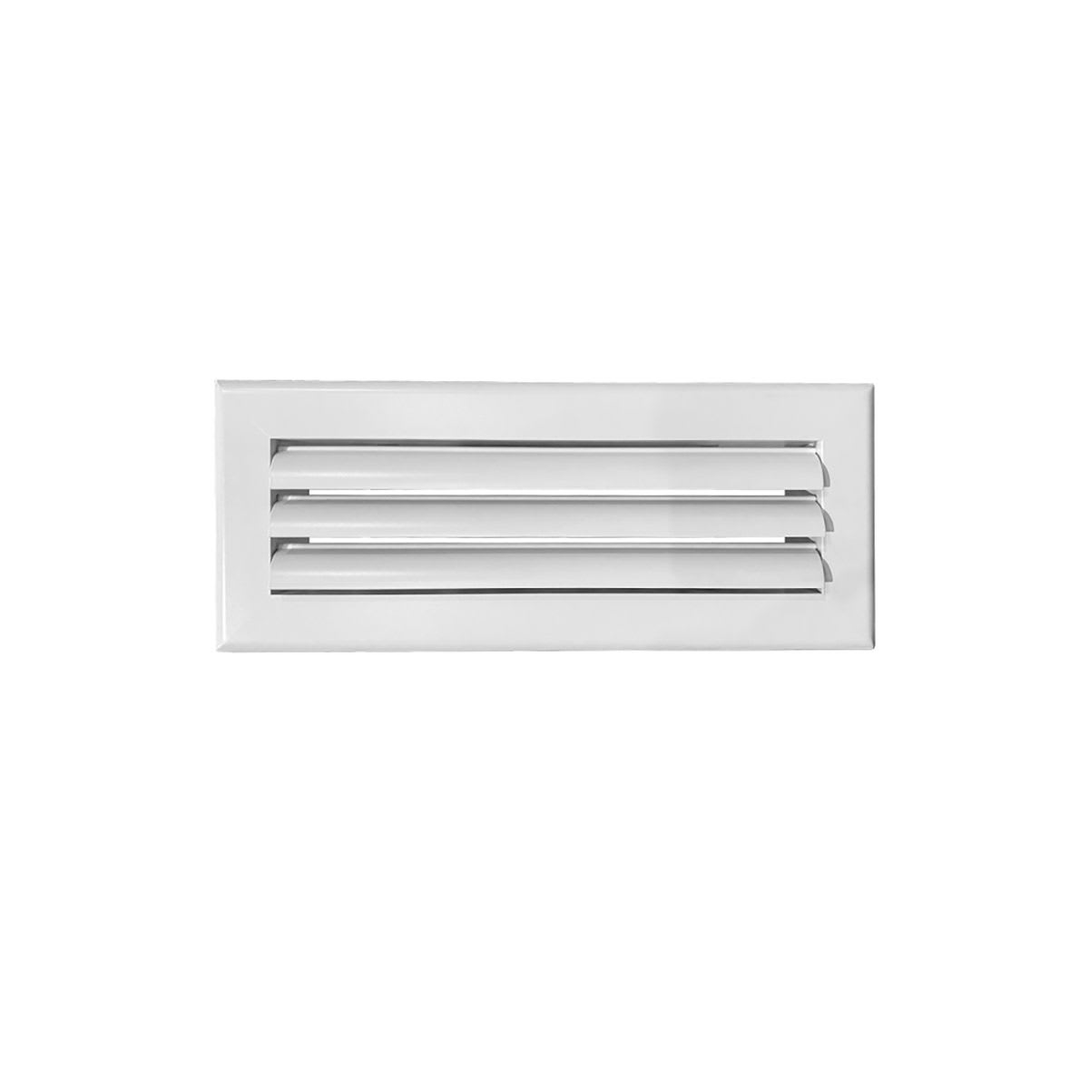 BAILLINDUSTRIE - Grille de soufflage lames courbes aluminium blanc mate 300 x 100 mm