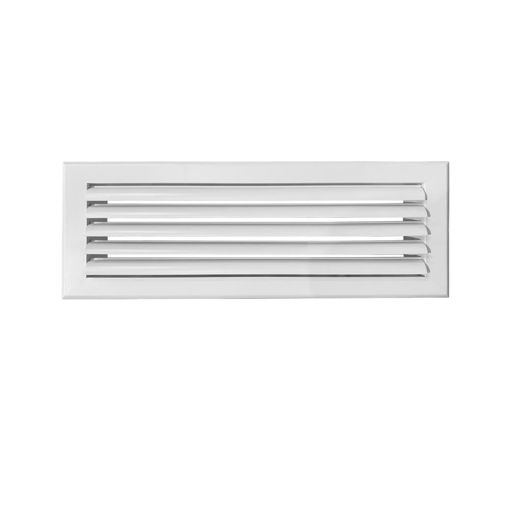 BAILLINDUSTRIE - Grille de soufflage lames courbes aluminium blanc mat RAL9016 de 500 x150 mm