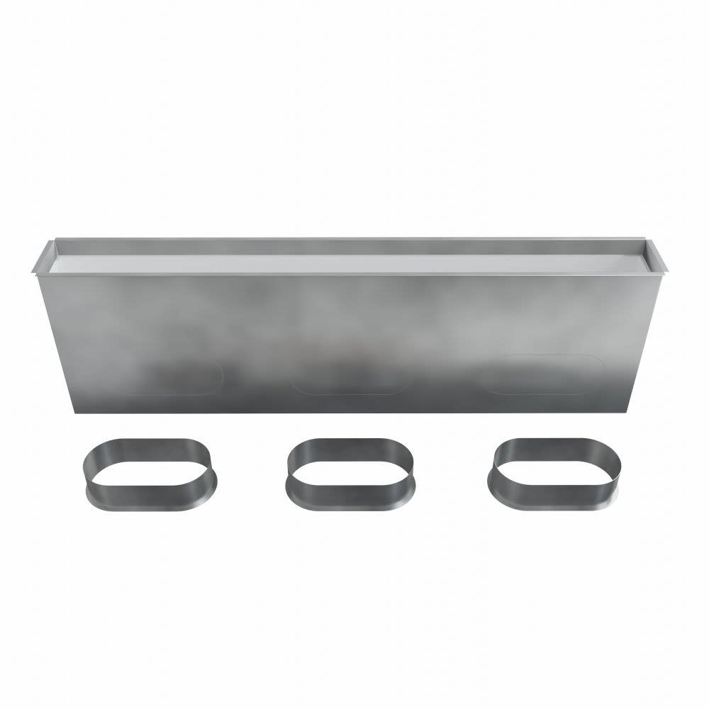 BAILLINDUSTRIE - Plénum soufflage acier pour grille linéaire de 1000x100 mm