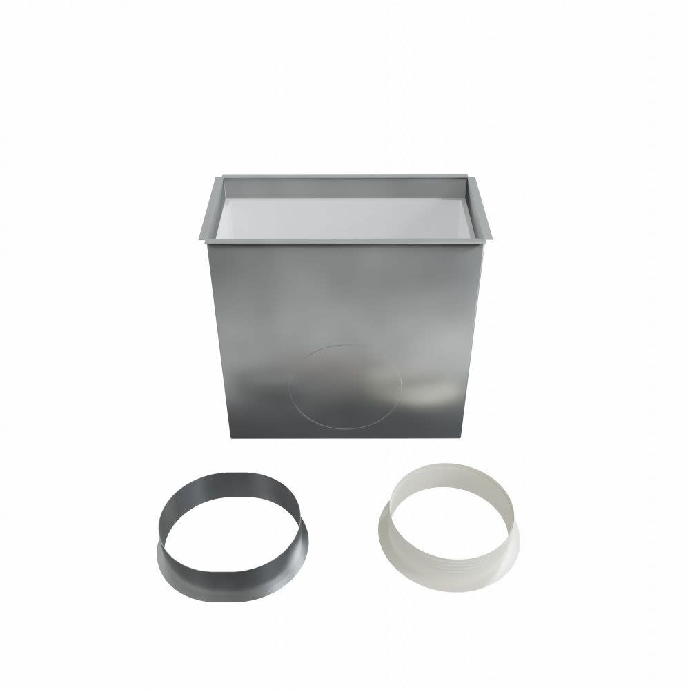 BAILLINDUSTRIE - Plénum soufflage acier pour grille linéaire de 300x150 mm