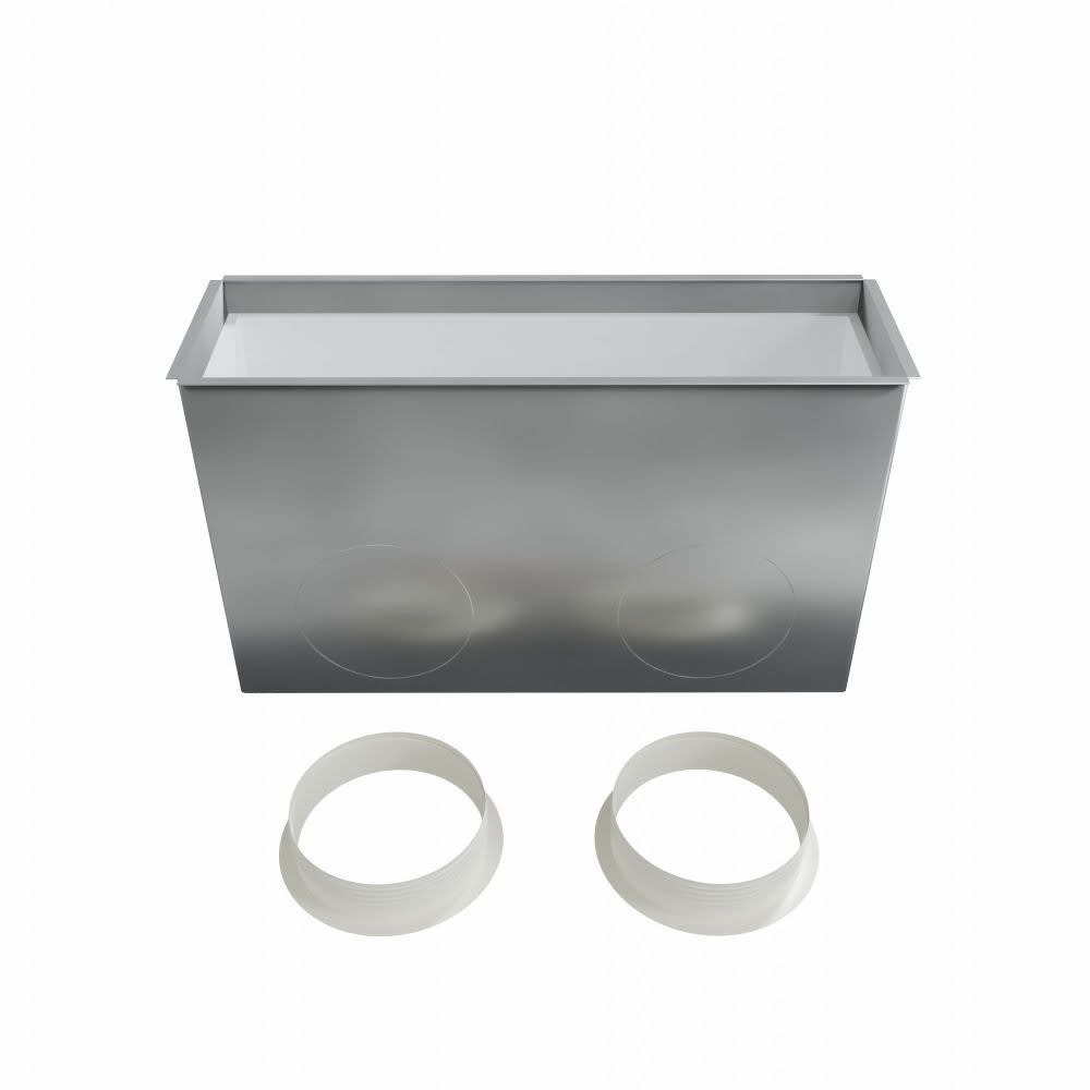 BAILLINDUSTRIE - Plénum soufflage acier pour grille linéaire de 500x150 mm