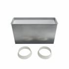 BAILLINDUSTRIE - Plénum soufflage acier pour grille linéaire de 500x150 mm