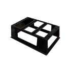 BAILLINDUSTRIE - Caisson nu pour plénum modulable de 600x400 mm avec chassis de fixation en inox