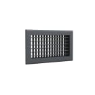 BAILLINDUSTRIE - Grille de soufflage double déflexion en aluminium anthracite de 300x150 mm