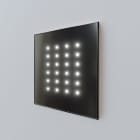 BAILLINDUSTRIE - Diffuseur de soufflage CASSIOPEE, finition Noire, pour plénum de 500x400 mm