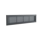 BAILLINDUSTRIE - Grille de reprise linéaire en aluminium anthracite de 800x150 mm avec flitre