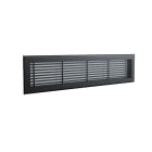 BAILLINDUSTRIE - Grille de reprise linéaire en aluminium noir mat de 800x150 mm avec flitre