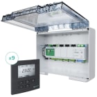 BAILLINDUSTRIE - Kit de régulation BAILLZONING à 9 zones thermostats Anthracites