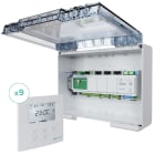 BAILLINDUSTRIE - Kit de régulation à 9 zones thermostats Blancs comprenant : 1 coffret de régulat