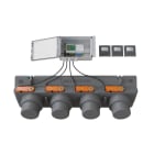 BAILLINDUSTRIE - Pack de régulation à 3 zones thermostats Anthracites comprenant : 1 plénum 4S, 1