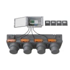 BAILLINDUSTRIE - Pack de régulation à 4 zones thermostats Anthracites comprenant : 1 plénum 4S, 1