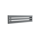 BAILLINDUSTRIE - Diffuseur linéaire double fentes en aluminium anthracite de 600 x 100 mm