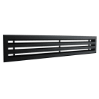 BAILLINDUSTRIE - Diffuseur linéaire triple fentes en aluminium noir mat de 800 x 150 mm