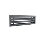BAILLINDUSTRIE - Diffuseur linéaire triple fentes en aluminium anthracite de 600 x 150 mm