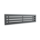 BAILLINDUSTRIE - Diffuseur linéaire triple fentes en aluminium anthracite de 800 x 150 mm