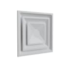 BAILLINDUSTRIE - Diffuseur circulaire blanc mat Ø 200 pour dalle de faux-plafond de 600x600 mm