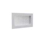 BAILLINDUSTRIE - Grille de soufflage double déflexion en aluminium blanc mat de 300 x 150 mm