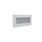BAILLINDUSTRIE - Grille de reprise porte-filtre aluminium blanc mat 400 x 200 mm