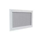 BAILLINDUSTRIE - Grille de reprise porte-filtre aluminium blanc mat 600 x 400 mm