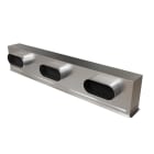 BAILLINDUSTRIE - Plénum acier isolé pour grille de soufflage de 1000 x100 mm (sorties latérales)