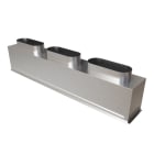 BAILLINDUSTRIE - Plénum acier isolé pour grille de soufflage de 1000x150 mm (sorties arrières)