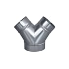 BAILLINDUSTRIE - Culotte réduite en acier 1 arrivée diamètre 200 mm - 2 départs diamètre 160 mm