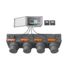BAILLINDUSTRIE - Pack de régulation à 2 zones thermostats Anthracites comprenant : 1 plénum 4S, 1