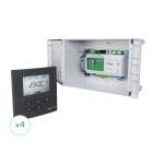 BAILLINDUSTRIE - Kit de régulation à 4 zones thermostats Anthracites comprenant : 1 coffret de ré