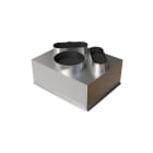 BAILLINDUSTRIE - Plénum acier isolé de 500 x 400 mm avec 3 piquages arrières de diamètre 200 mm