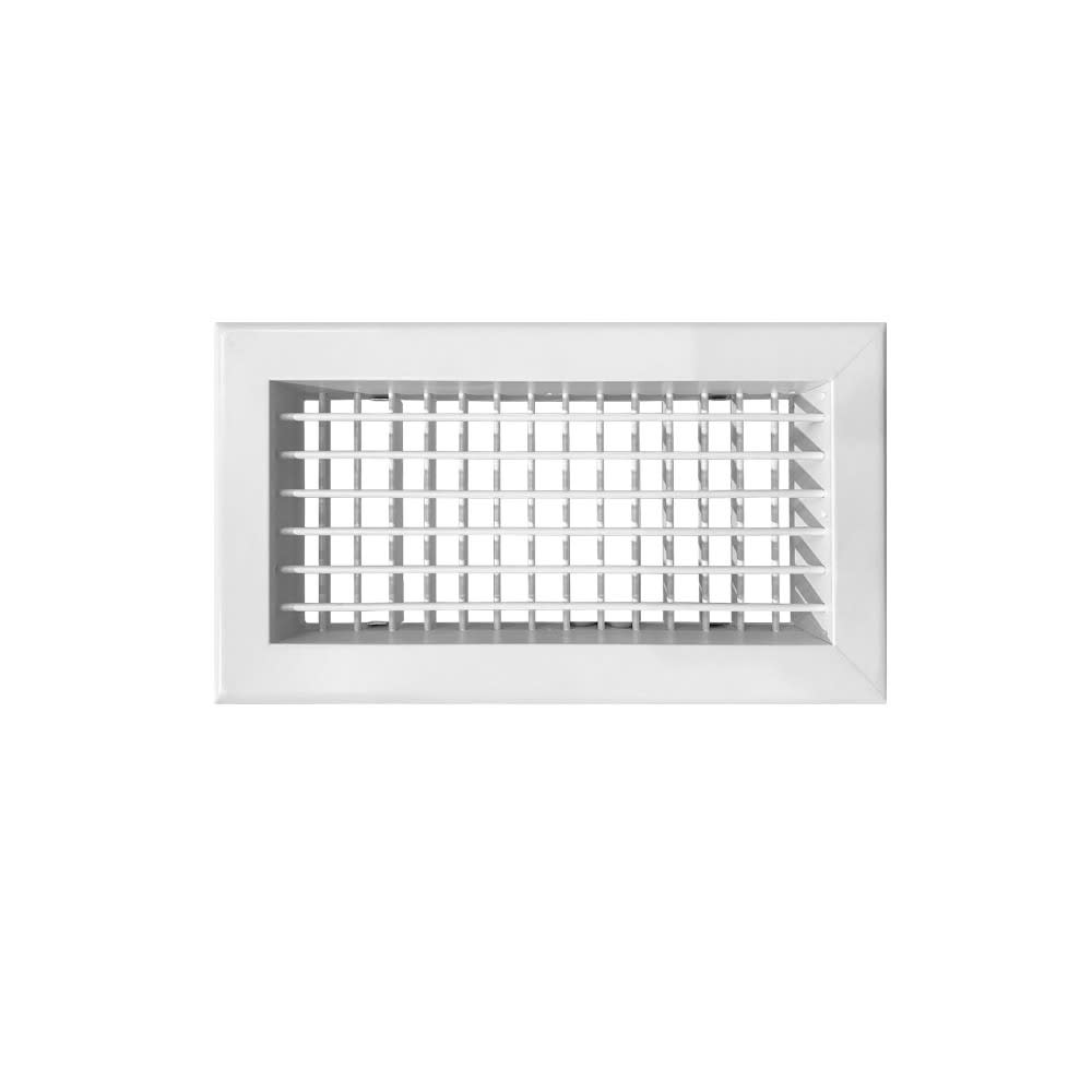 BAILLINDUSTRIE - Grille de soufflage double déflexion aluminium blanc mate 300 x 150 mm
