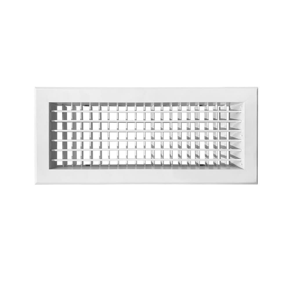 BAILLINDUSTRIE - Grille de soufflage double déflexion aluminium blanc mate 400 x 150 mm