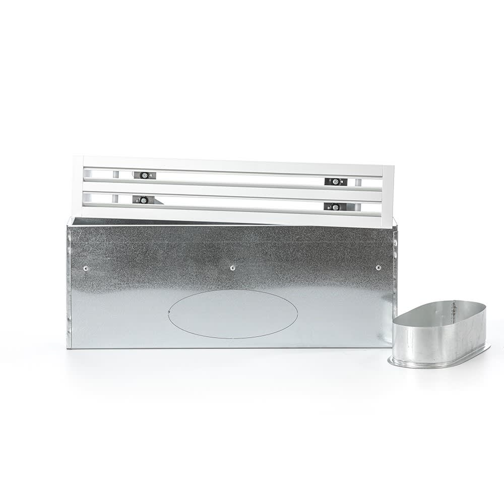 BAILLINDUSTRIE - Diffuseur linéaire 2 fentes en aluminium blanc mate de 500 x 100 mm