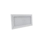 BAILLINDUSTRIE - Grille de reprise porte-filtre aluminium blanc mate 400 x 200 mm - filtre inclus