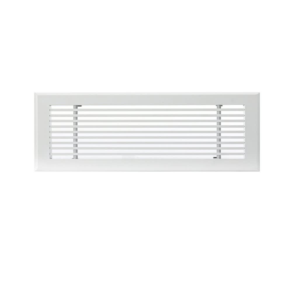 BAILLINDUSTRIE - Grille de soufflage linéaire de 500x150 mm en aluminium blanc mate
