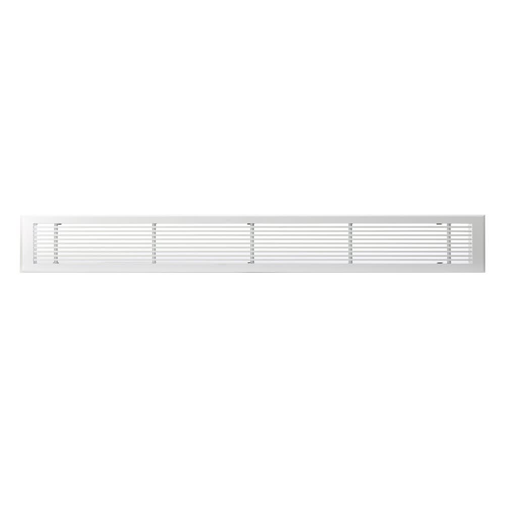 BAILLINDUSTRIE - Grille de soufflage linéaire de 800x100 mm en aluminium blanc mate