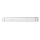 BAILLINDUSTRIE - Grille de soufflage linéaire de 800x100 mm en aluminium blanc mate