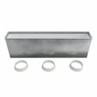 BAILLINDUSTRIE - Plénum de soufflage en acier isolé pour grille linéaire de 1000x150 mm