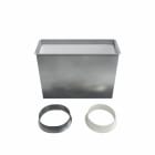 BAILLINDUSTRIE - Plénum de soufflage en acier isolé pour grille linéaire de 400x150 mm