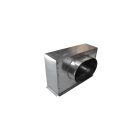 BAILLINDUSTRIE - Plénum acier grille de soufflage 300 x100 mm (sortie latérale)