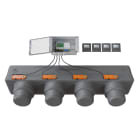 BAILLINDUSTRIE - Pack de régulation à 4 zones thermostats Anthracites comprenant : 1 plénum 4XL,