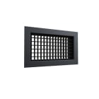 BAILLINDUSTRIE - Grille de soufflage double déflexion aluminium Noir mat de 300x150 mm